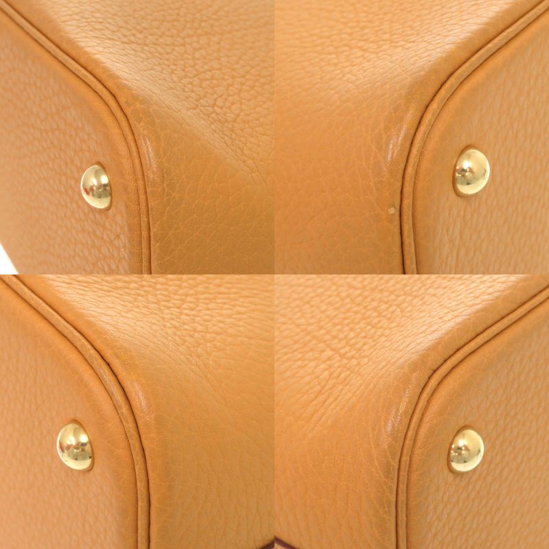 Hermes Bolide 31 Fjord Natural Sable Gold Hardware Handbag Brown — view 5