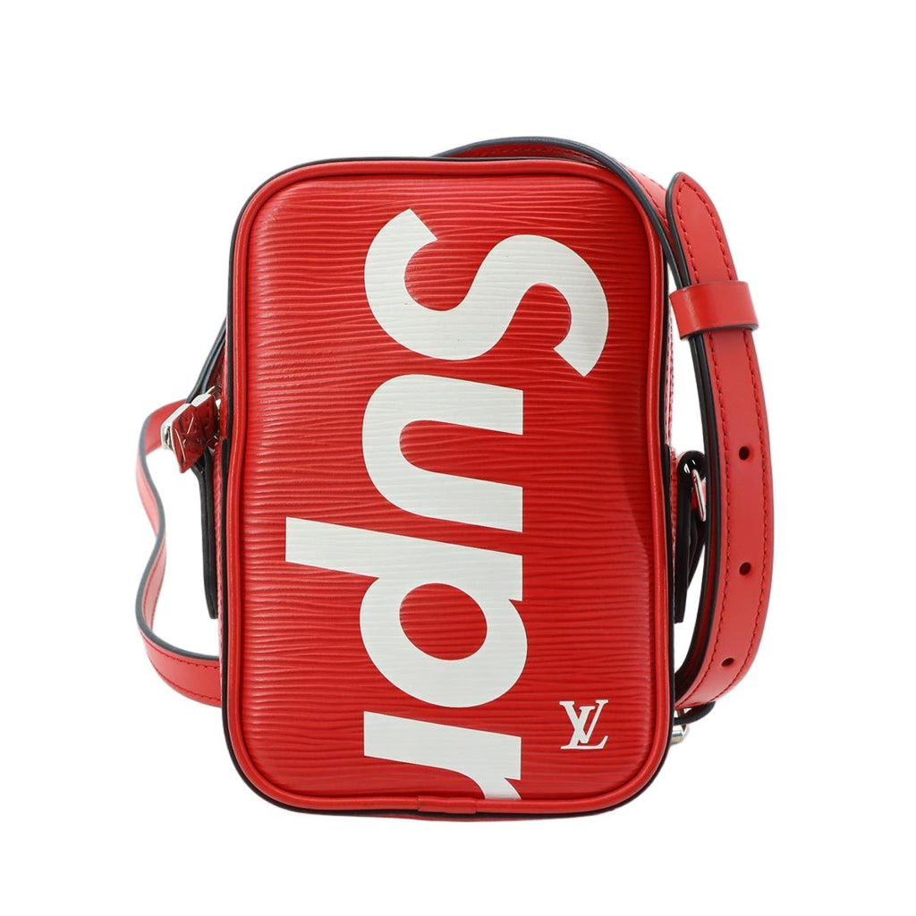 Louis Vuitton Supreme Epi Danube Ppm Shoulder Bag Leather Red White