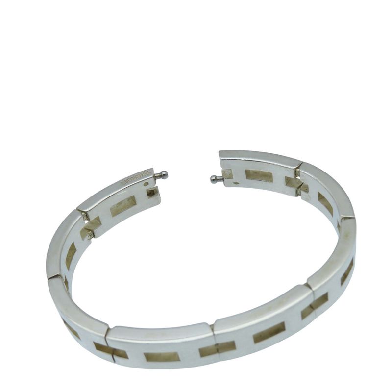 Hermes Vintage H Motif Silver 925 Bracelet Bangle Accessory 0912 — view 7