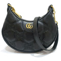 Gucci GG Matelasse Mini Shoulder Bag Leather Black Gold
