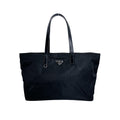 Prada Handbag Triangle Logo Tote Bag Black