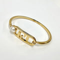 Fendi Orlock Bracelet Bangle Pearl