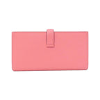Hermes Bearn Souffle Wallet Rose Azalee — view 2