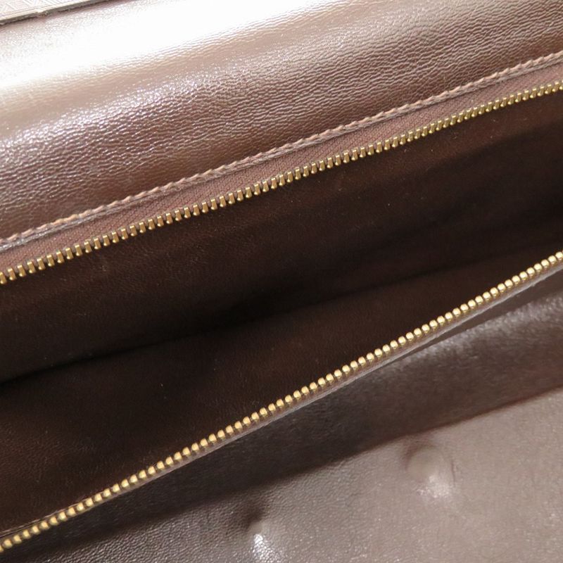 Hermes Vintage Leather Brown Gold Hardware 00 Boston Bag — view 9