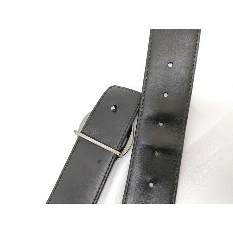 Louis Vuitton Belt Ceinture LV Circle Black Monogram Eclipse Leather — view 4