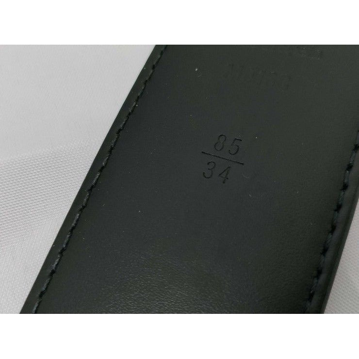 Louis Vuitton Belt Ceinture LV Circle Black Monogram Eclipse Leather — view 6