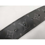 Louis Vuitton Belt Ceinture LV Circle Black Monogram Eclipse Leather — view 8