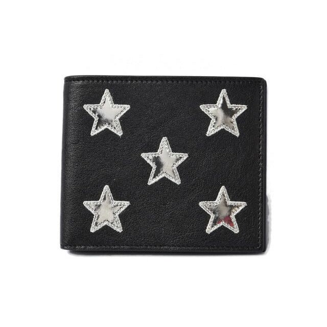 Saint Laurent Wallet YSL Foldable Star Leather Black — view 2