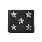Saint Laurent Wallet YSL Foldable Star Leather Black — view 2