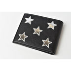 Saint Laurent Wallet YSL Foldable Star Leather Black — view 3