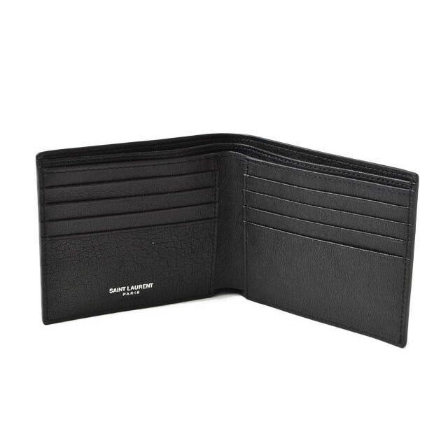 Saint Laurent Wallet YSL Foldable Star Leather Black — view 4