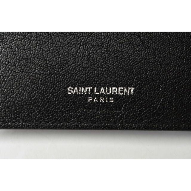 Saint Laurent Wallet YSL Foldable Star Leather Black — view 5