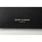 Saint Laurent Wallet YSL Foldable Star Leather Black — view 5
