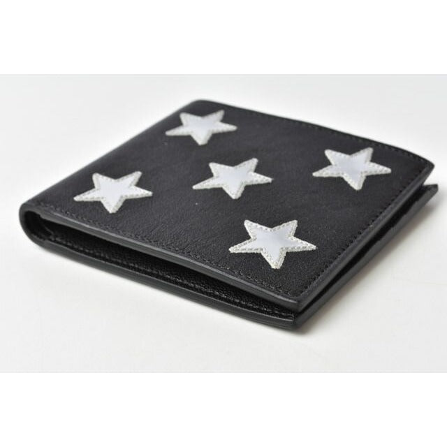 Saint Laurent Wallet YSL Foldable Star Leather Black — view 7