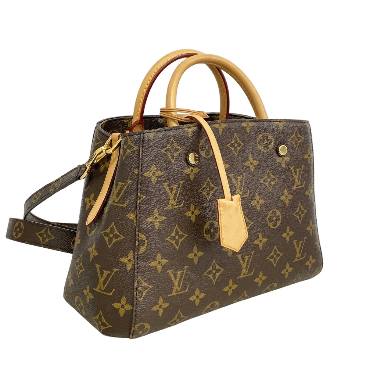 Louis Vuitton Handbag Monogram Montaigne BB Brown 2-Way — view 2