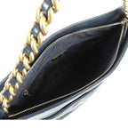 Chanel Quilted Rope Handle Navy Gold Leather 2-Way Tote Shoulder Bag — view 5
