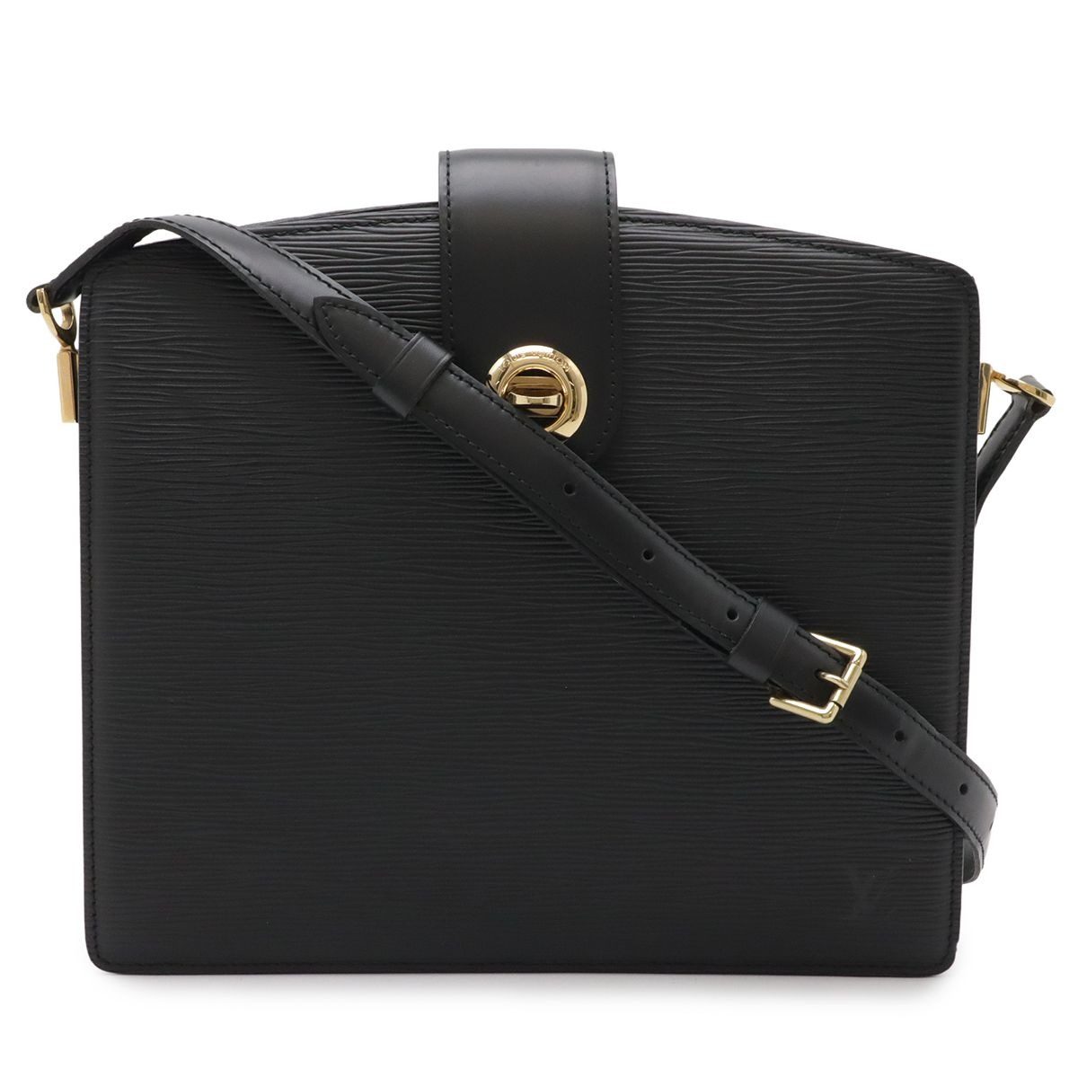 Louis Vuitton Epi Capuchin Shoulder Bag Crossbody Noir Black Gold