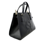 Gucci Handbag Soho Leather Black Champagne Gold 2-Way — view 2
