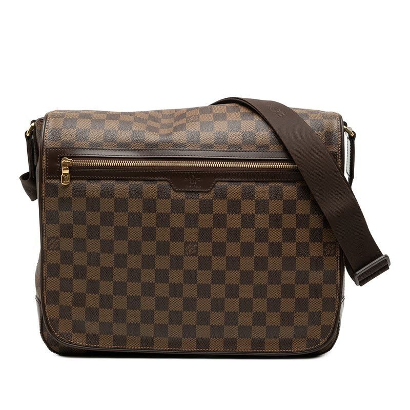 Louis Vuitton Damier Spencer Crossbody Shoulder Bag Brown Leather