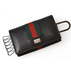Gucci Outlet Key Case Holder 6-stacks Pigskin Sherry Line Black 033 — view 2
