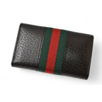 Gucci Outlet Key Case Holder 6-stacks Pigskin Sherry Line Black 033 — view 8