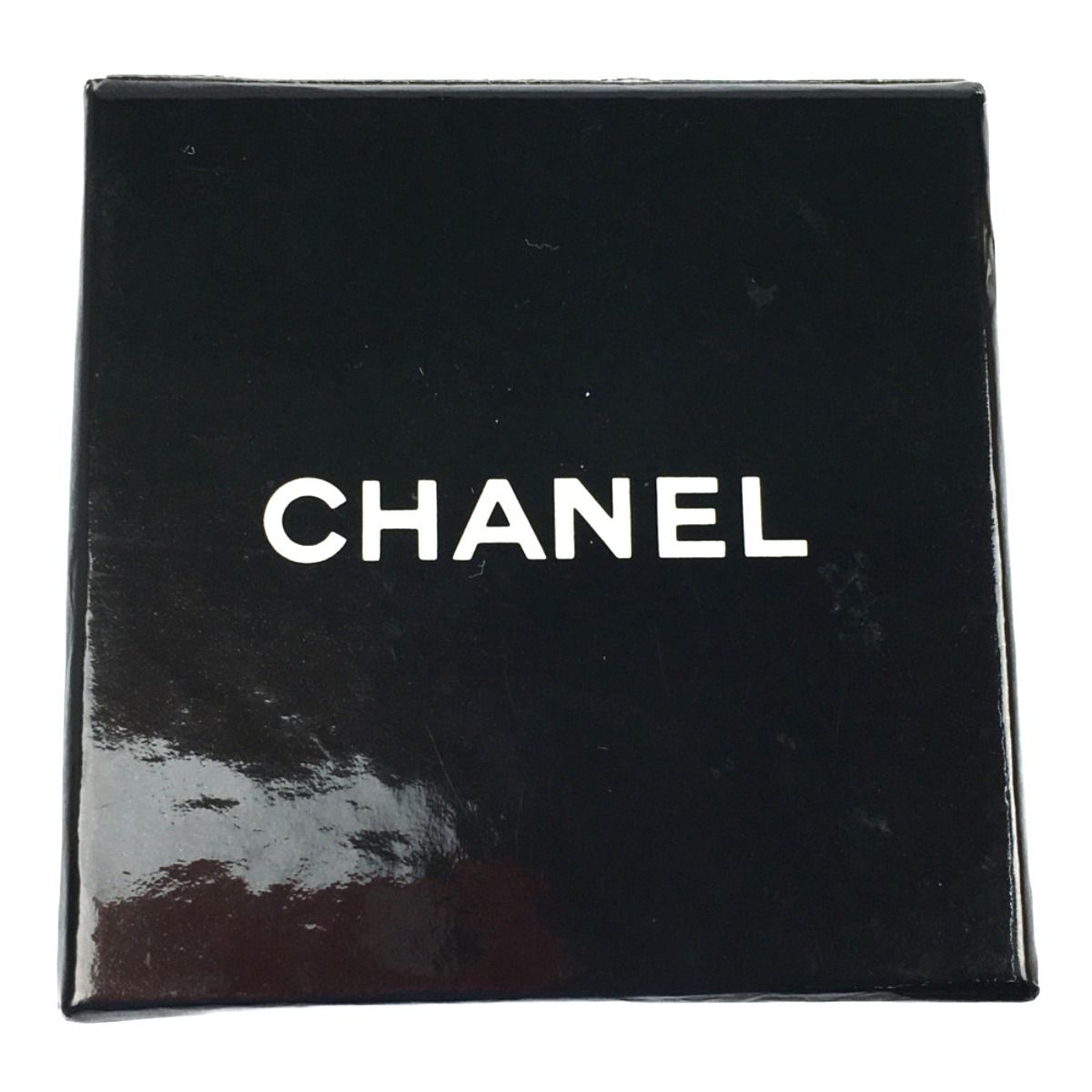 Chanel Vintage Coco Mark Earrings Black — view 7
