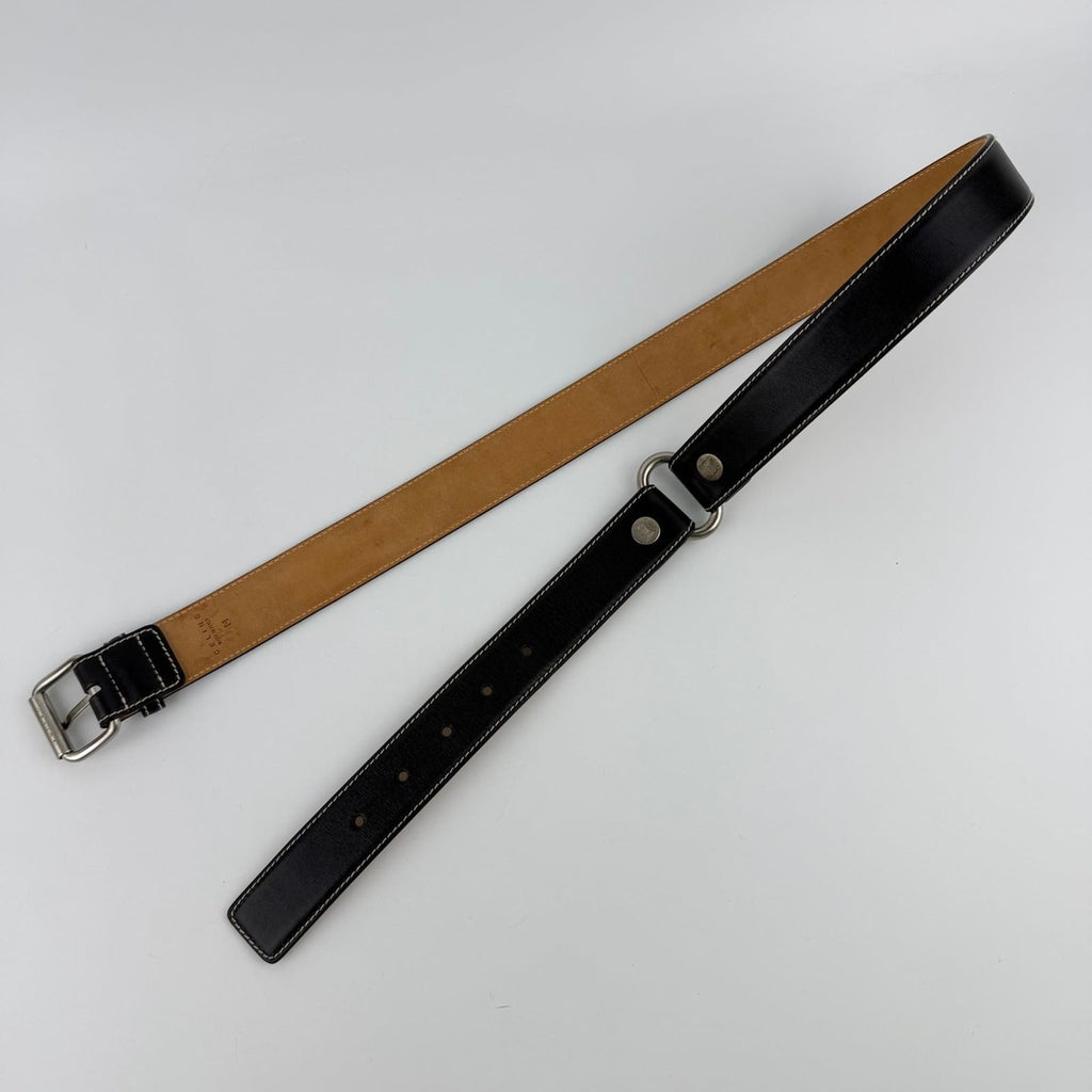Celine Belt Leather Dark Brown Vintage — view 4