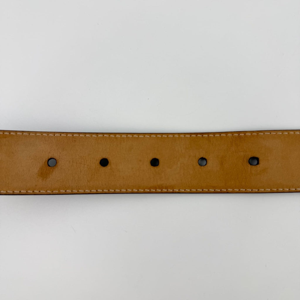 Celine Belt Leather Dark Brown Vintage — view 5