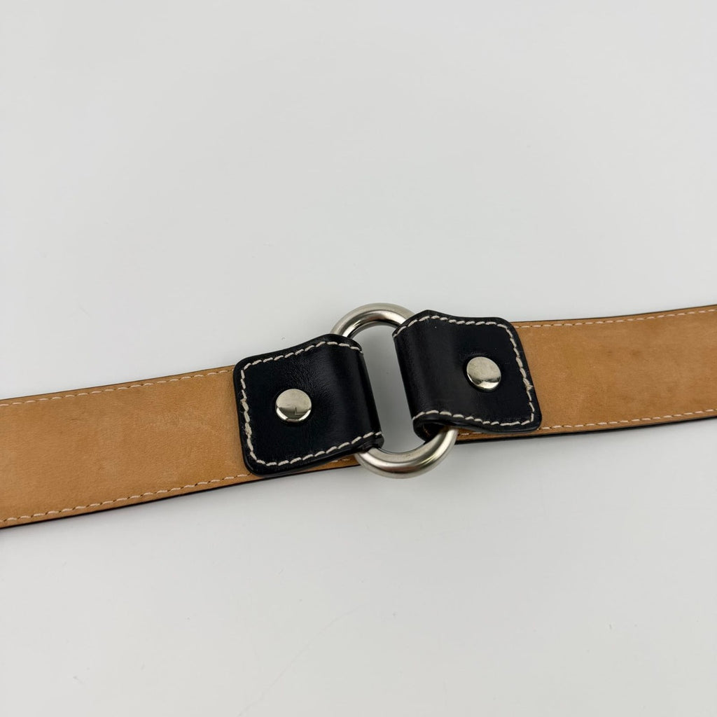 Celine Belt Leather Dark Brown Vintage — view 6