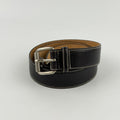 Celine Belt Leather Dark Brown Vintage