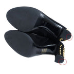 Gucci Short Boots Size 37 Black Suede Studded Shoes — view 7
