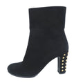 Gucci Short Boots Size 37 Black Suede Studded Shoes