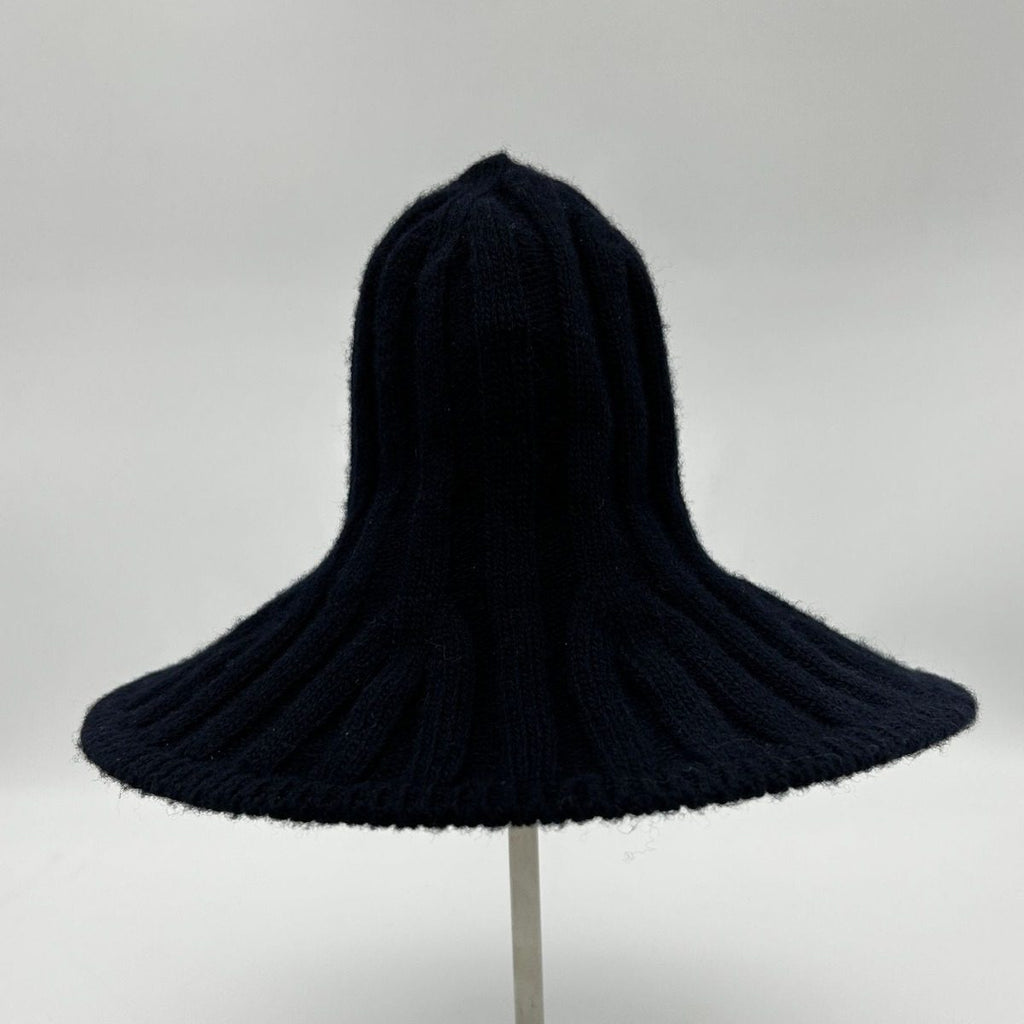Dior Arty Heather Tulip Hat Wool Blend Hat Navy — view 3