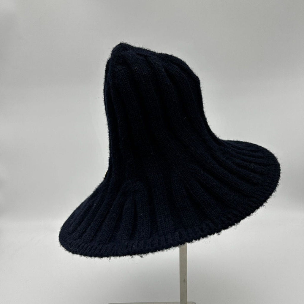 Dior Arty Heather Tulip Hat Wool Blend Hat Navy — view 4