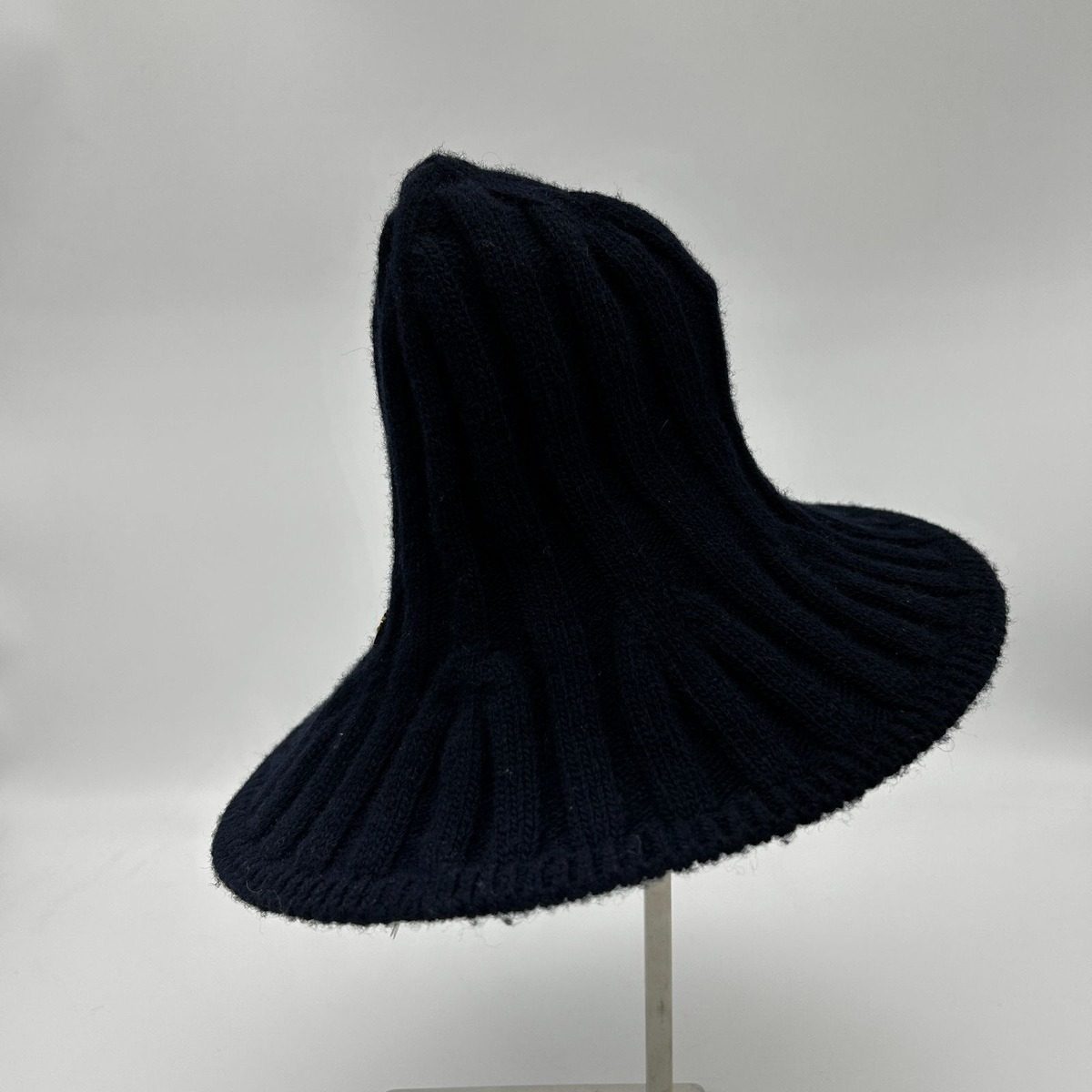 Dior Arty Heather Tulip Hat Wool Blend Hat Navy — view 4