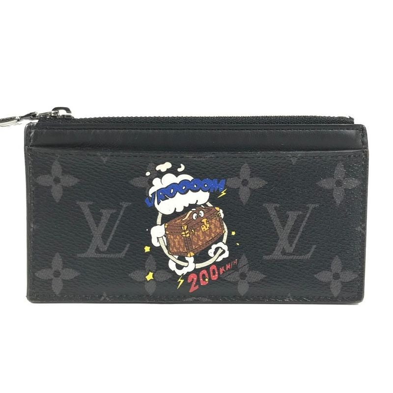 Louis Vuitton Coin Case Card Holder Monogram Eclipse Canvas Black — view 2