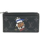 Louis Vuitton Coin Case Card Holder Monogram Eclipse Canvas Black