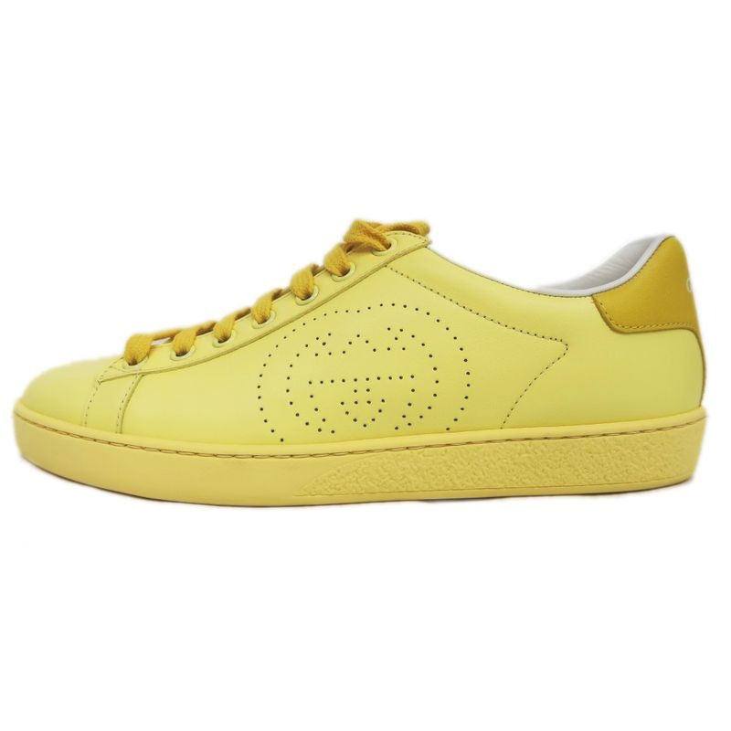 Gucci Interlocking G Sneakers Size 37 Light Yellow Apparel