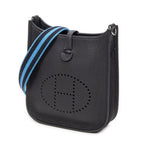 Hermes Evelyne Bull Nuit Clemence Leather Handbag — view 2
