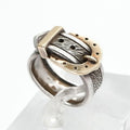 Hermes Ring 750 925 Silver Vintage Belt Horseshoe Combination