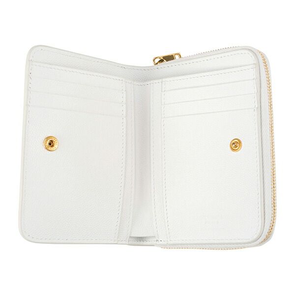 Saint Laurent Bifold Compact Wallet White Multi — view 4