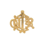 Christian Dior Emblem Metal Gold Brooch 0637 — view 2