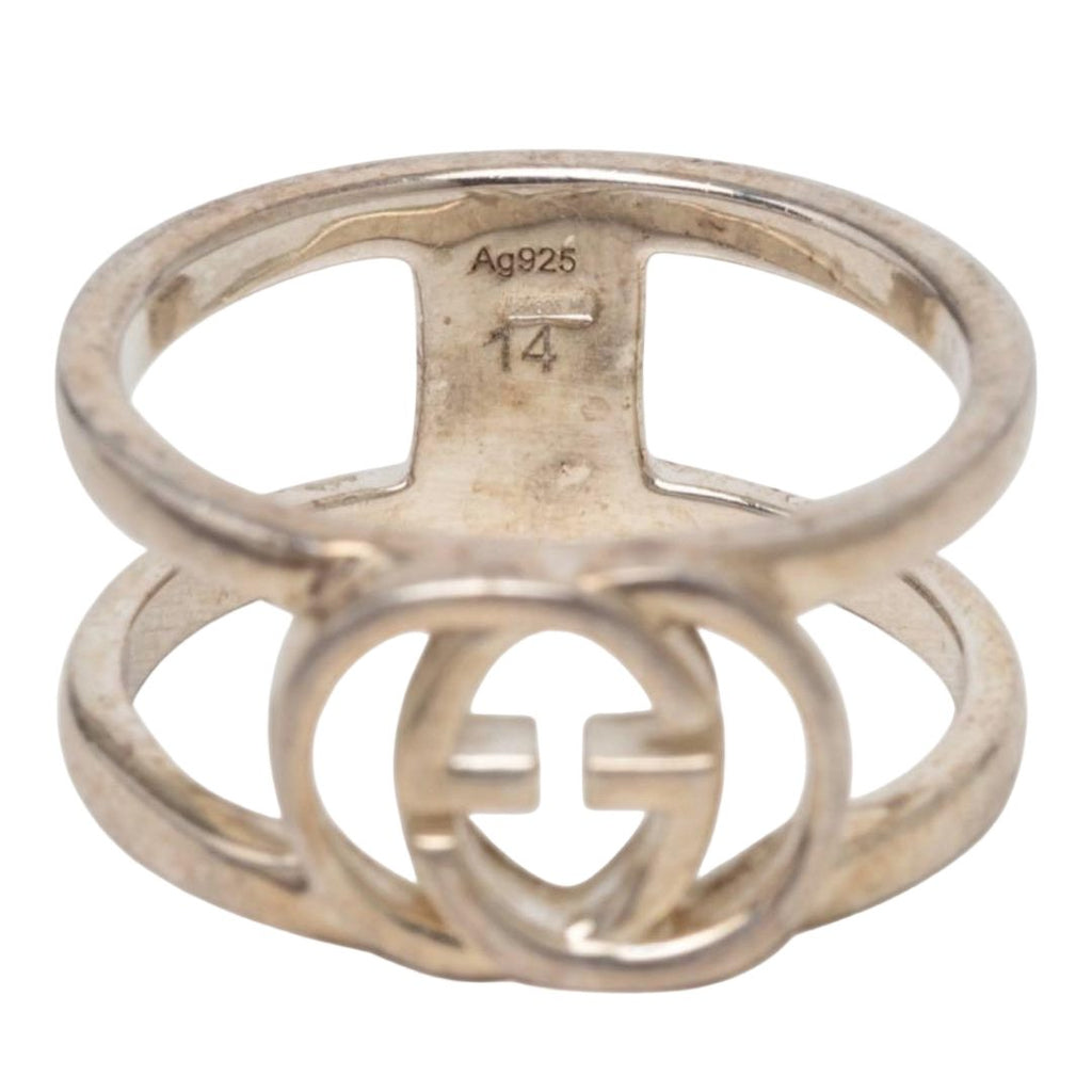 Gucci Interlocking Ring Silver