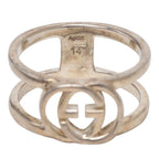 Gucci Interlocking Ring Silver