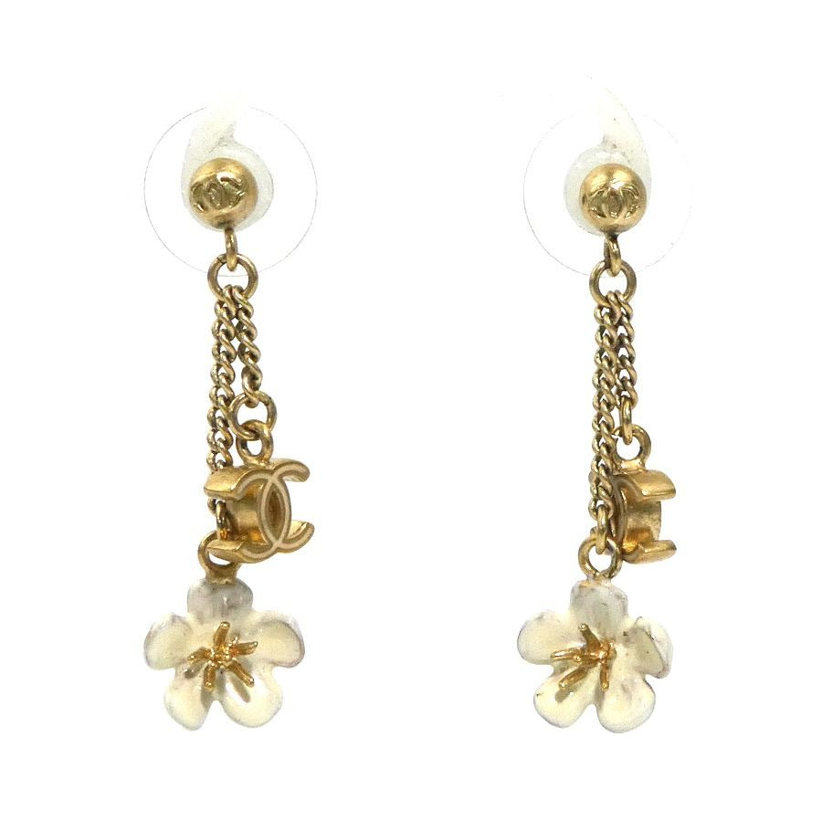 Chanel Earrings White