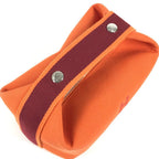Hermes Handbag Brid A Black PM Canvas Orange — view 6