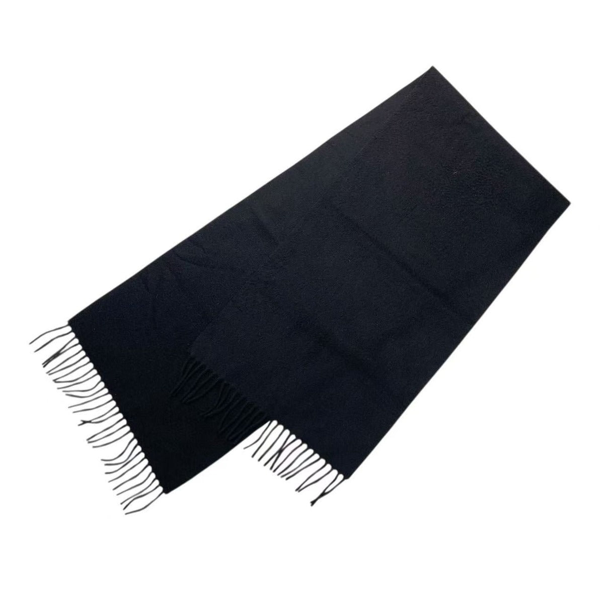 Louis Vuitton Scarf Cashmere Black LV Logo — view 2