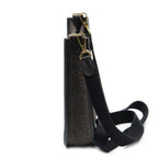 Hermes Evelynda Brown Felt Canvas Dark — view 3
