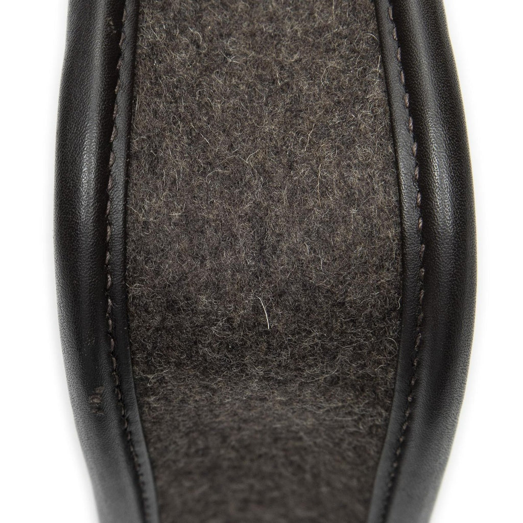 Hermes Evelynda Brown Felt Canvas Dark — view 8