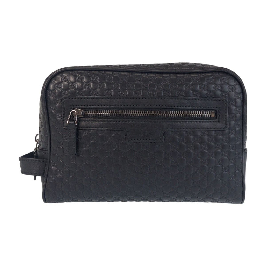 Gucci Micro Guccissima Black Leather Clutch